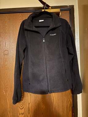 Columbia black Fleece Jacket XL Fall Winter Layering Outerwear Zippered